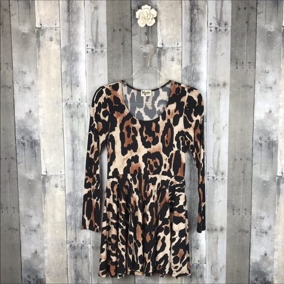 Show Me Your MuMu Cheetah Stevie Babydoll Sz S EUC - Picture 2 of 8